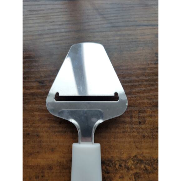 Red/White Cheese Slicer/Server w/Plastic Handle - 9" (inches) Long - Picture 5 of 7